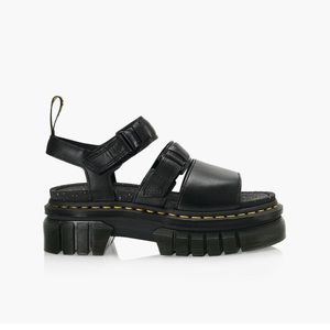 Dr Martens Ricki Nappa Lux Leather 3 Strap Platform Sandals.